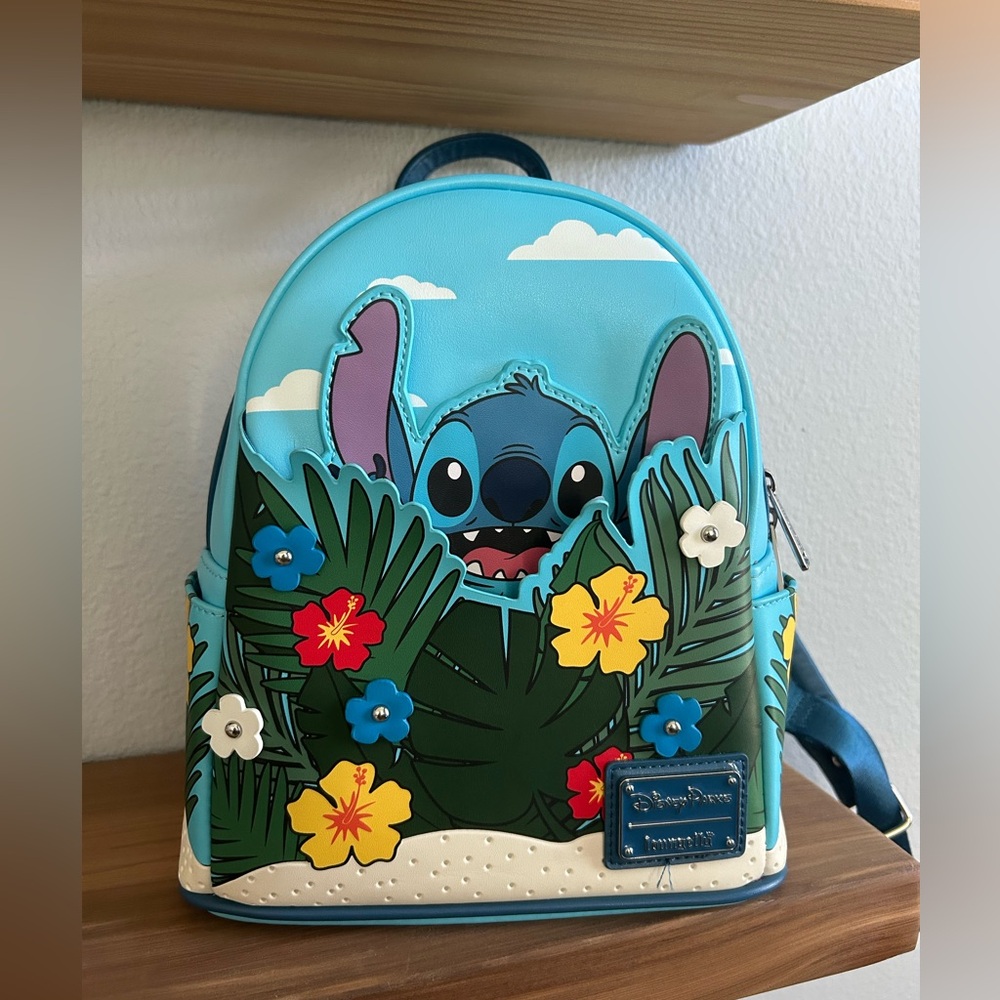 Disney Parks Exclusive Stitch Summer Pop Up Loungefly Backpack